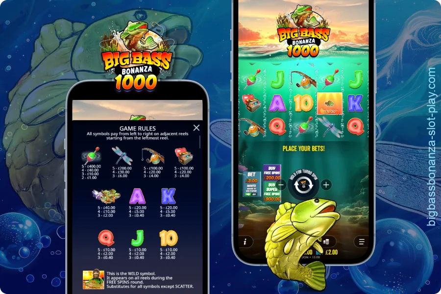 The popular Big Bass Bonanza 1000 game operates smoothly on modern mobile browsers for UK players