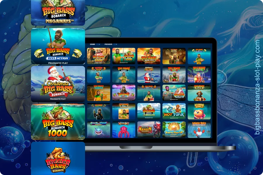 Popular versions of Big Bass Bonanza chosen by players in the UK